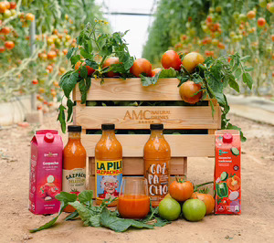 AMC Natural Drinks refuerza su suministro de hortalizas nacionales para la producción de gazpacho refrigerado