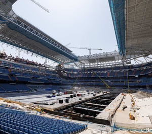 Sarens participa en la remodelación del estadio Santiago Bernabéu