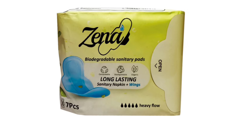 Compresas biodegradables con alas Zena (6)