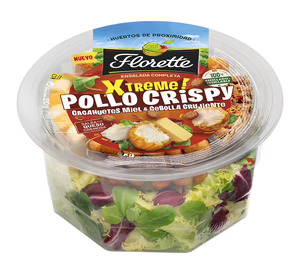 Florette presenta su nueva ensalada completa ‘Xtreme Pollo Crispy’