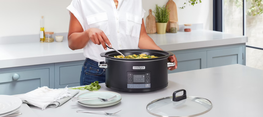 La nueva Crockpot se programa para que termine a la hora que queramos comer
