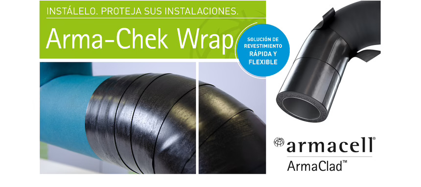 Armacell presenta su nuevo revestimiento autosoldable Arma-Chek Wrap