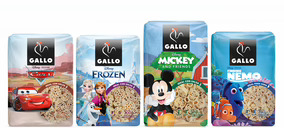Gallo se enfoca en el target infantil con una línea de pastas con personajes de Disney