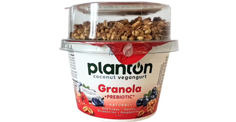 Yogur vegano de coco y granola de la marca polaca Planton [6]