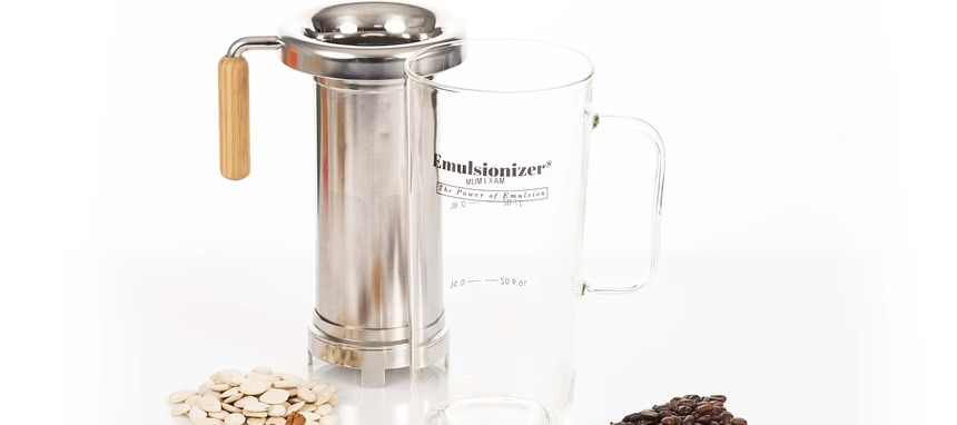 Jata crea Emulsionizer para leches vegetales, zumos, sopas, salsas, espesar guisos...