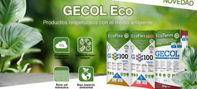 Gecol amplía su oferta de productos ecológicos con una nueva gama de morteros adhesivos