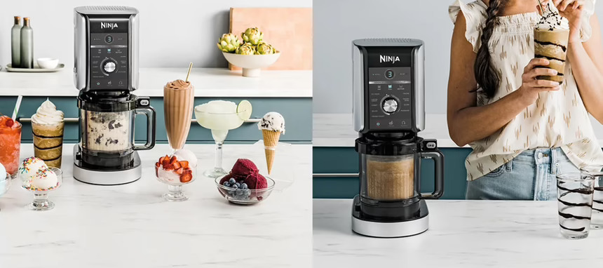 SharkNinja suma Creami Deluxe para helados y bebidas frías