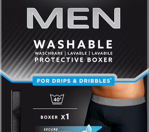 Essity lanza unos boxers absorbentes lavables para la incontinencia