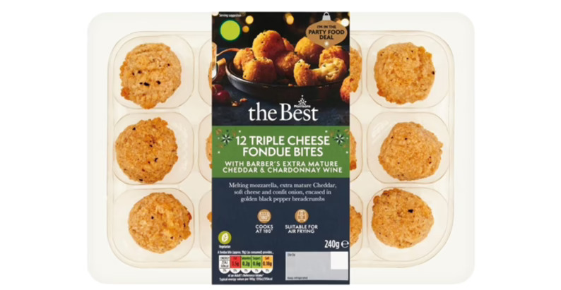 Bocaditos de queso Morrisons Triple Cheese Fondue Bites [3] 