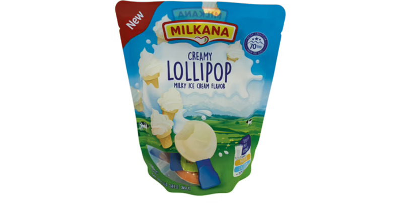 Helado cremoso Milkana Milky Ice Cream Flavored Creamy Lollipop [1]