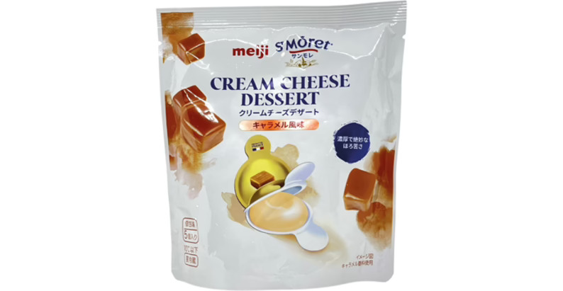 Postre con caramelo Meiji x St Môret Caramel Flavour Cream Cheese Dessert [2]