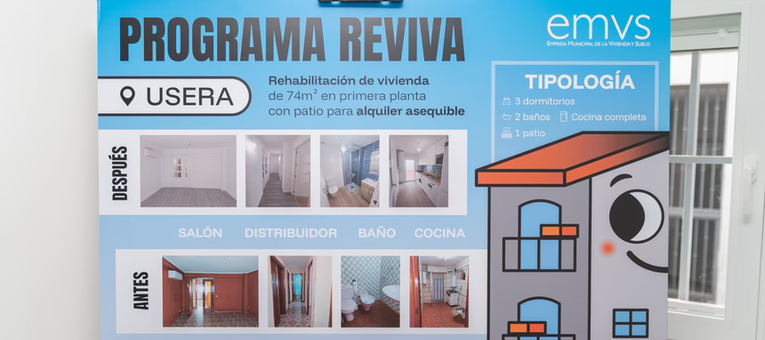 La EMVS de Madrid impulsa el alquiler asequible con el programa ReViVa