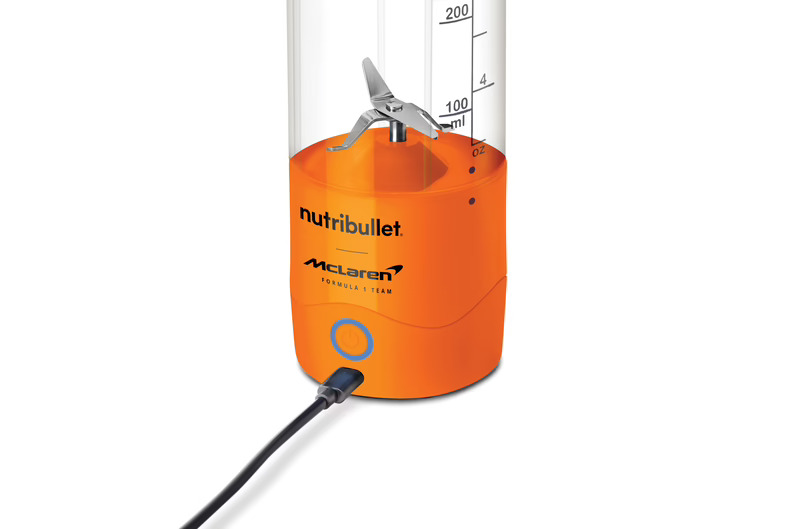 nutribullet pisa el acelerador con McLaren