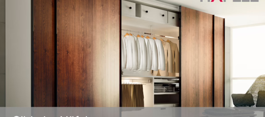 Häfele presenta Slido, su nueva gama de soluciones correderas