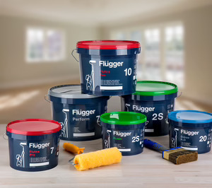 Amcor y Flügger presentan un envase de pintura con un 50% de material reciclado
