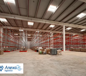 Anexa Logística avanza en la dotación de su nuevo almacén de Loriguilla con Kimer Estanterías