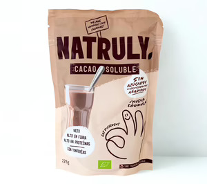 Natruly aborda el segmento de cacao en polvo con un producto sin azúcares añadidos