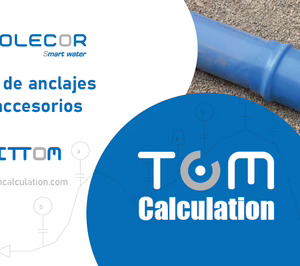 Molecor implementa el cálculo de anclajes de los accesorios ecoFITTOM en el programa de cálculo mecánico TOM Calculation