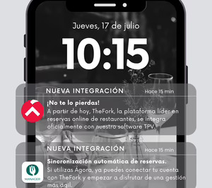 TheFork y Ágora se unen para conectar las reservas online y la gestión en sala