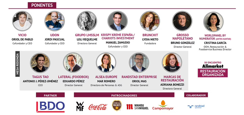 Cerrado el programa del XII Encuentro Alimarket Restauración Organizada