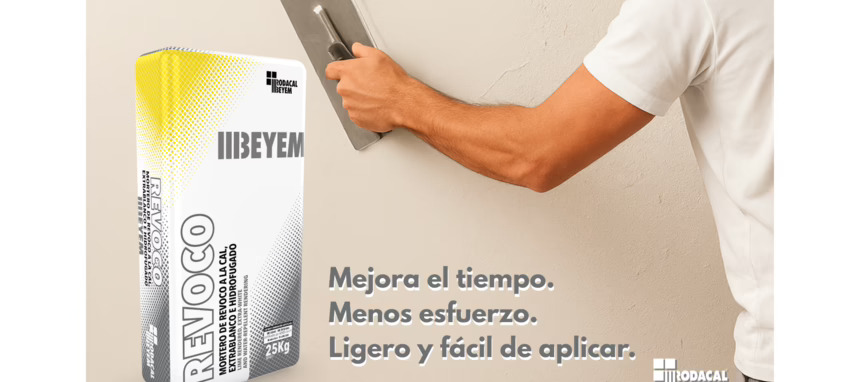 Rodacal Beyem lanza un nuevo mortero que ahorra tiempo y esfuerzo en obra