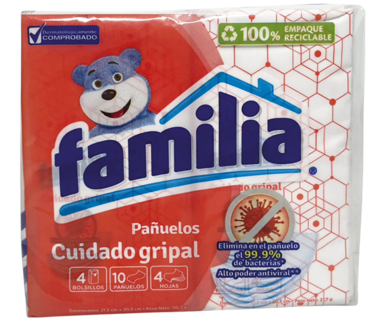 Pañuelos faciales Familia Cuidado Gripal [4]