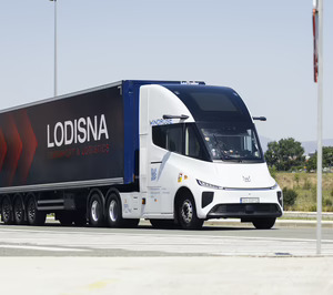 Lodisna prueba un nuevo camión eléctrico