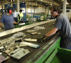 El reciclaje de RAEE generó 1.400 M y 8.600 empleos en España en 2024