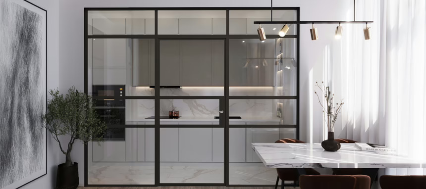 Cortizo lanza al mercado Design 35, su nuevo divisor de interiores de estética industrial