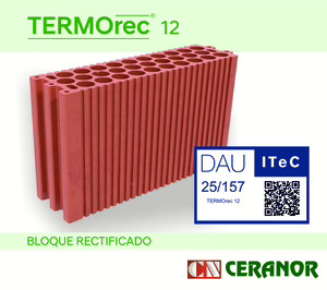Ceranor obtiene el DAU para su sistema de bloques rectificados TERMOrec 12