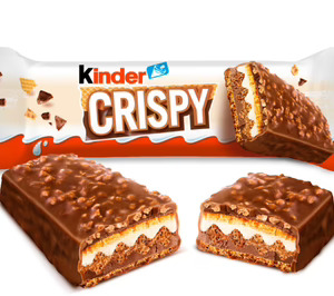 Kinder se suma a la tendencia de barritas crujientes, con la línea Crispy