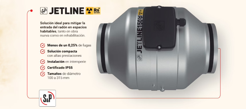 Soler & Palau lanza una solución para mitigar la entrada de gas radón en espacios habitables