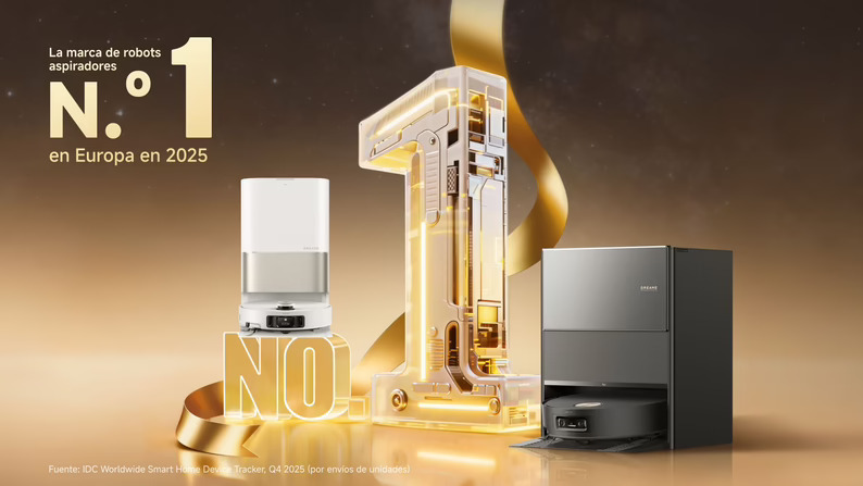 Dreame controla el 27,6% de las unidades de robots en 2025 en Europa