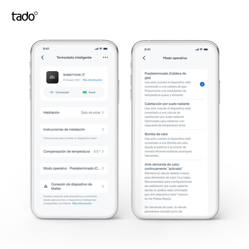 tado lanza el Modo Control en su Termostato Inteligente X