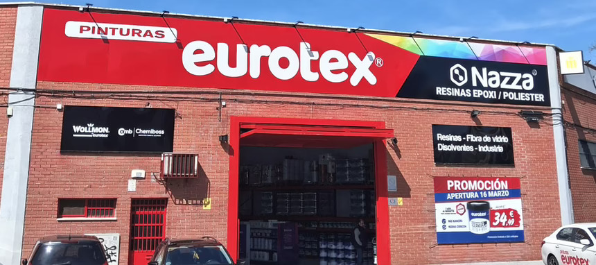 Eurotex amplía su presencia en Madrid con nueva tienda de pinturas