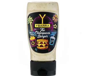 Ybarra lanza la línea de salsas The Champions Burger