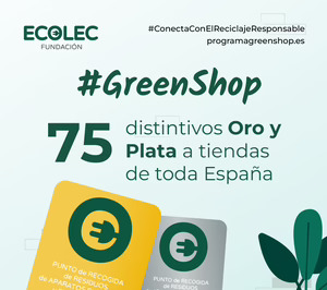 Ecolec galardonará la excelencia ambiental a los 75 establecimientos #GreenShop