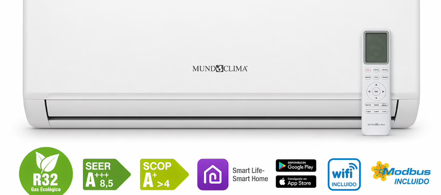 Salvador Escoda presenta una nueva serie de splits de pared de Mundoclima
