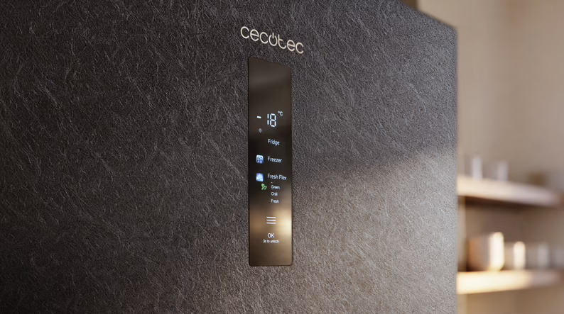 Cecotec Tailor Made, frigoríficos con frontales de cristal efecto piedra