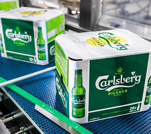 KHS y DS Smith desarrollan un multipack con esquinas redondeadas para Carlsberg
