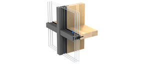 Reynaers Aluminium lanza un nuevo muro cortina híbrido en aluminio y madera
