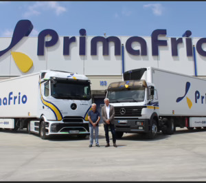 Primafrio y Mercedes se unen en una iniciativa pionera para la electrificación del transporte frigorífico de larga distancia