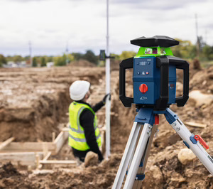 Bosch presenta un nuevo nivel láser rotativo con control remoto