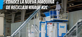 Knauf presenta su nueva máquina de reciclaje para placas de yeso laminado