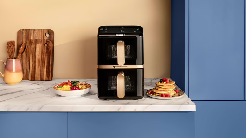 Philips lanza su airfryer de doble cesta vertical