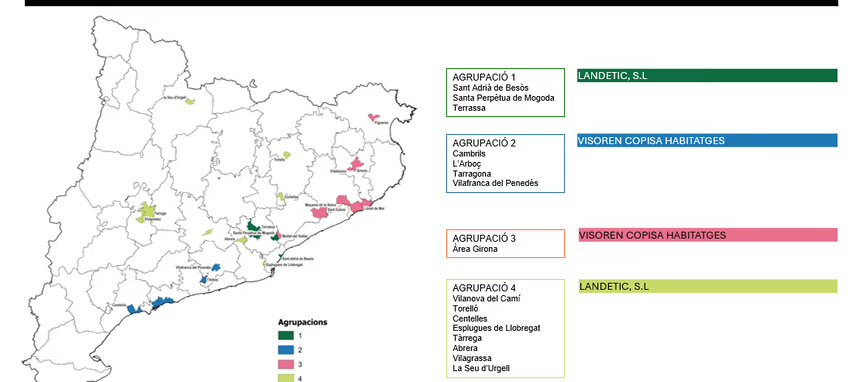 El grupo Corp y la UTE Visoren-Copisa construirán 1.940 viviendas de alquiler asequible en Cataluña