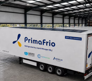 Primafrio testea con éxito el nitrógeno líquido en la refrigeración de los semirremolques