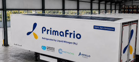 Primafrio testea con éxito el nitrógeno líquido en la refrigeración de los semirremolques