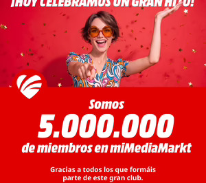 miMediaMarkt alcanza los 5 millones de usuarios antes de celebrar su segundo aniversario