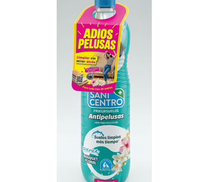 Quicesa lanza su fregasuelos concentrado ‘Adiós pelusas’ bajo su marca ‘Sanicentro’